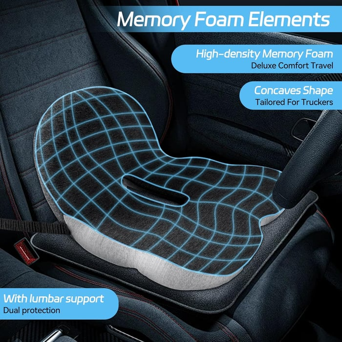Memory Foam L-Shaped Integrated Seat Cushions